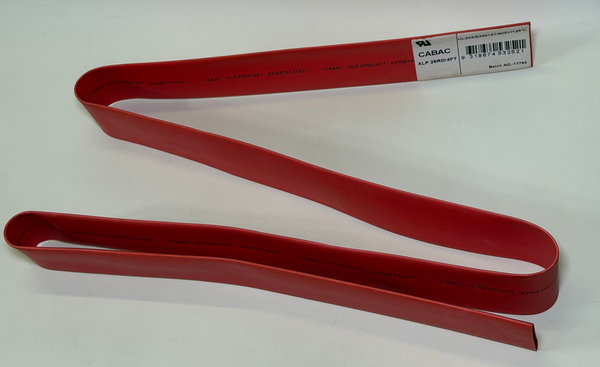 Cabac XLP25RD/4FT Thin Wall 25.4mm Red Heatshrink Tube, bag of 5
