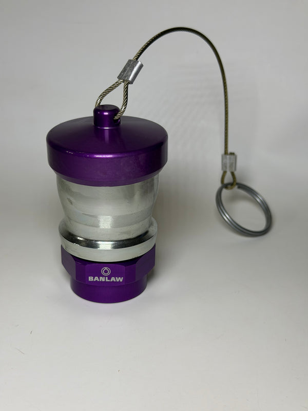 Banlaw BPLN7BNC Size 7 Flush Face, BPL Nozzle, Purple with Cap