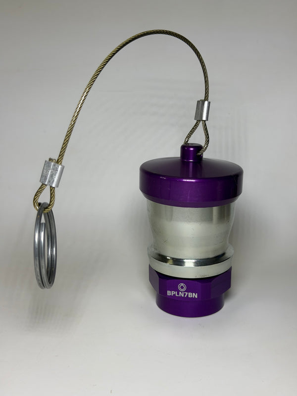 Banlaw BPLN7BNC Size 7 Flush Face, BPL Nozzle, Purple with Cap