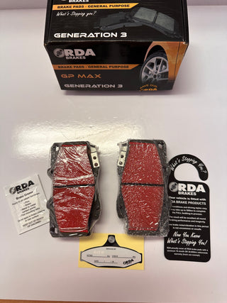 RDA RDB1987 GP Max Gen 3 General Purpose Brake Pad Set (Front)
