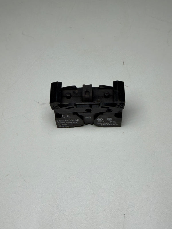 Siemens 3SB3 Series Contact Block, 1NO - 3SB3403-0B
