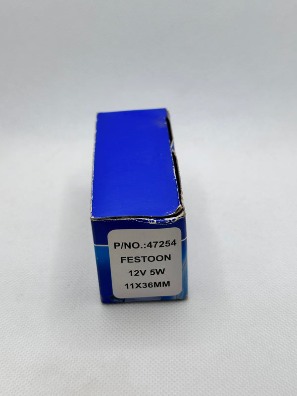 12V 5W SV8-5.8 C5W Festoon Globes - Box of 10