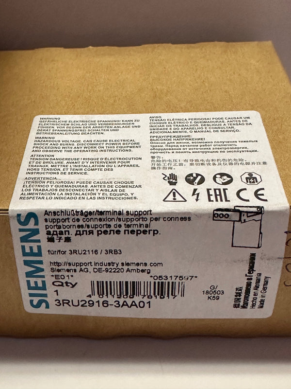 SIEMENS 3RU2916-3AA01 Stand Alone Assembly Support