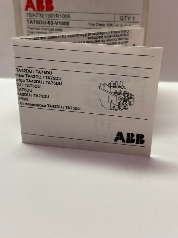 ABB 1SAZ321301R1005 Thermal Overload Relay (TA75DU63V1000)
