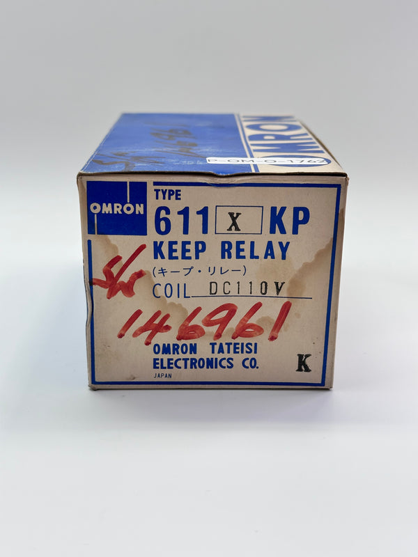 Omron Type 611XKP Keep Relay, Coil DC 110V