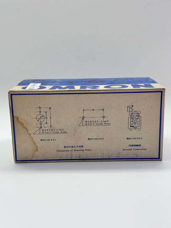 Omron Type 611XKP Keep Relay, Coil DC 110V