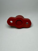JB3816RD 250A Single Insulated Terminal Stud, 3/8 - 10mm - RED