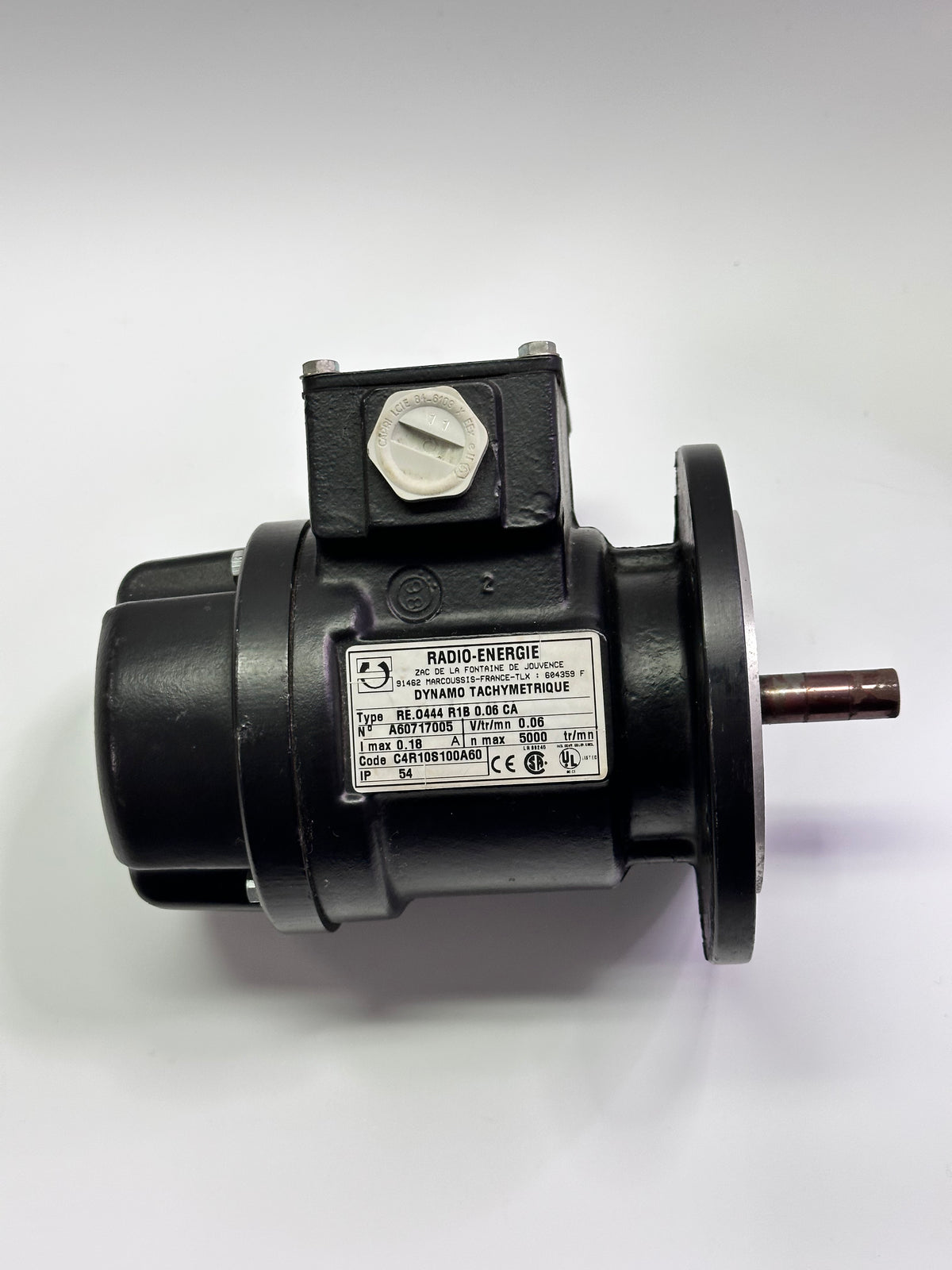 Radio Energie REO444R1B006CA DC Tachogenerator – 60V/1000RPM