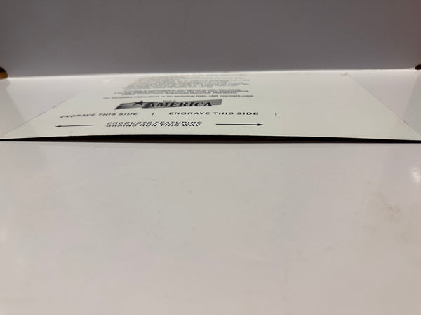 Rowmark Engraving Plastic Sheet (white) | Mining & Industrial Surplus