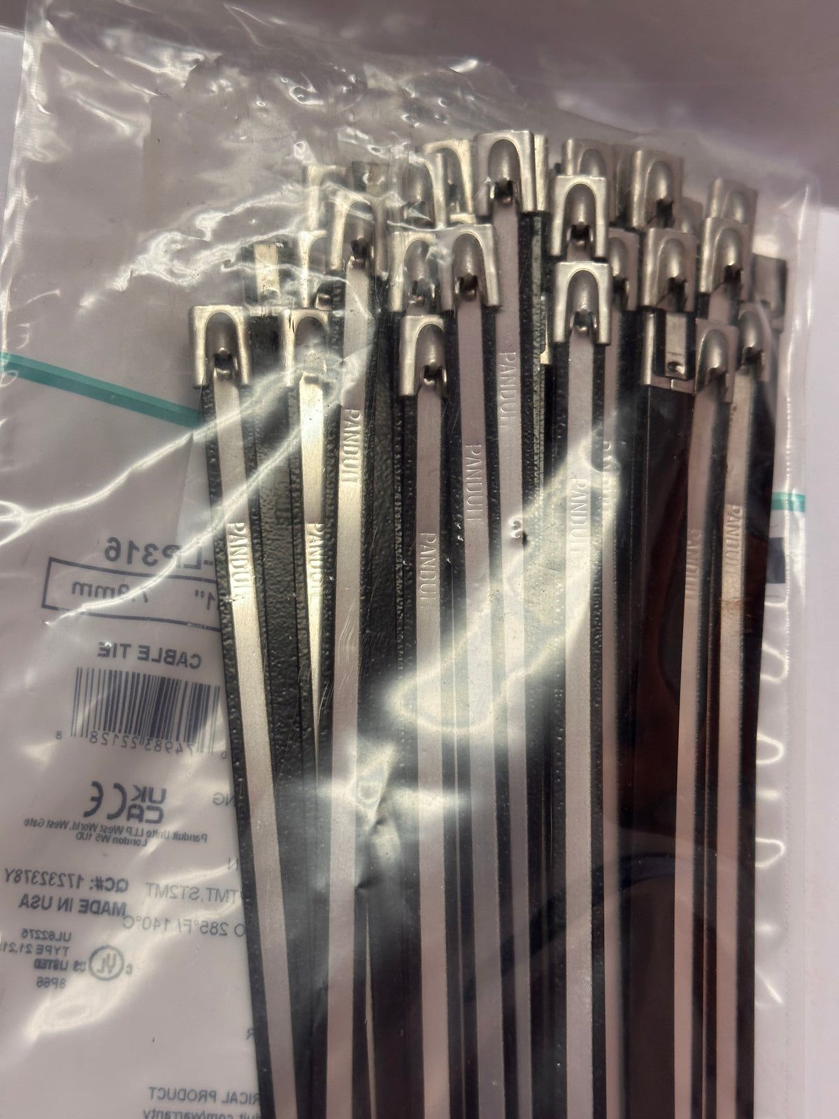 Panduit Pan-Steel MLTC4H-LP316 Coated Cable Ties — 362 mm, Pack of 50