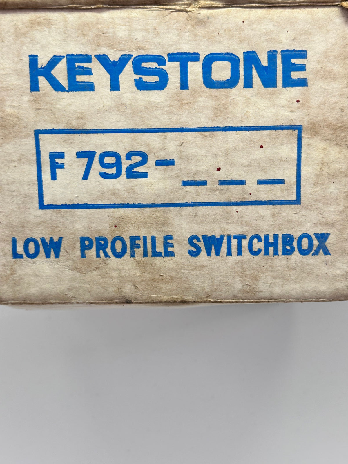 Keystone F792 Pneumatic Switchbox — 812791