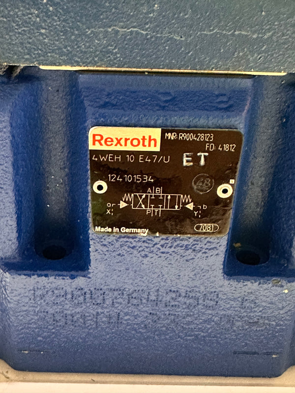 BOSCH REXROTH 4WEH10E47U/4WE6J62/Z2FS6-2-44 Directional Valve.