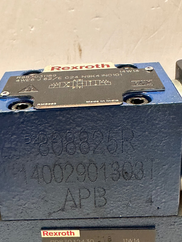BOSCH REXROTH 4WEH10E47U/4WE6J62/Z2FS6-2-44 Directional Valve.