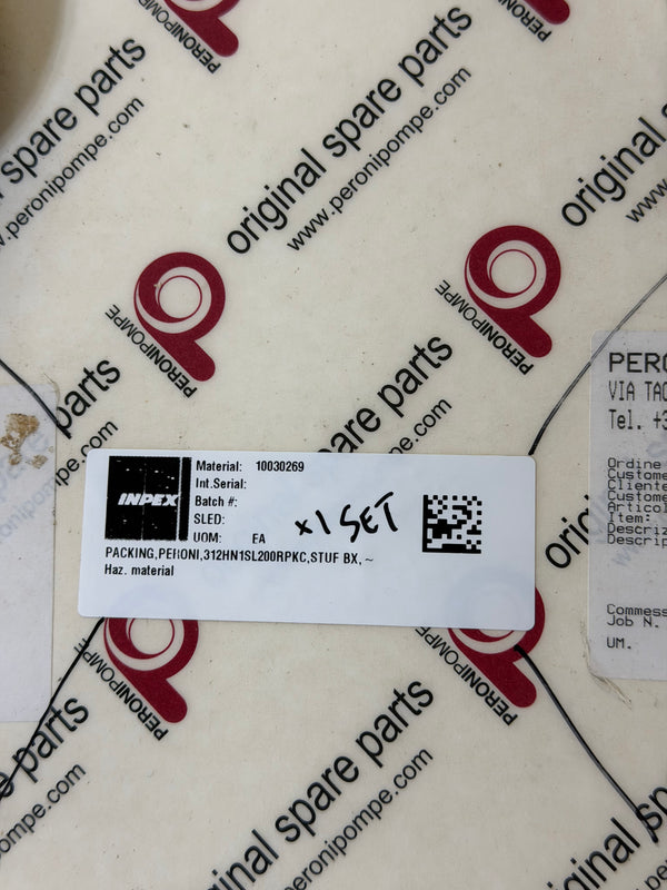312HN1SL200RPKC Rear Pack (4G006), Original Peroni Pompe Parts