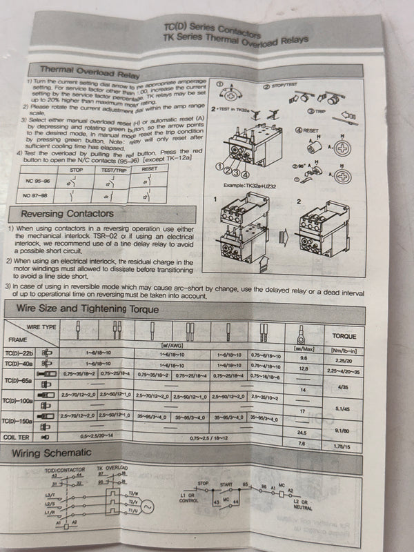 Terasaki TK-63a 34~50A Thermal Overload Relay (820731)