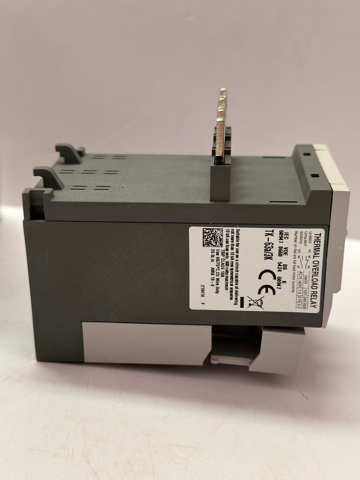 Terasaki TK-63a Thermal Overload Relay 45-65A — 820748