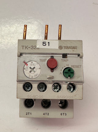 TERASAKI TK-32a 0.4~0.63A Thermal O/L Relay 820489