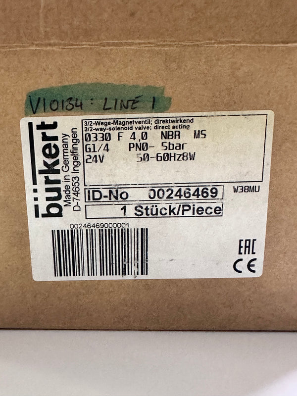 Burkert Type 0330 Direct Acting 3/2 Way Solenoid Valve 246469