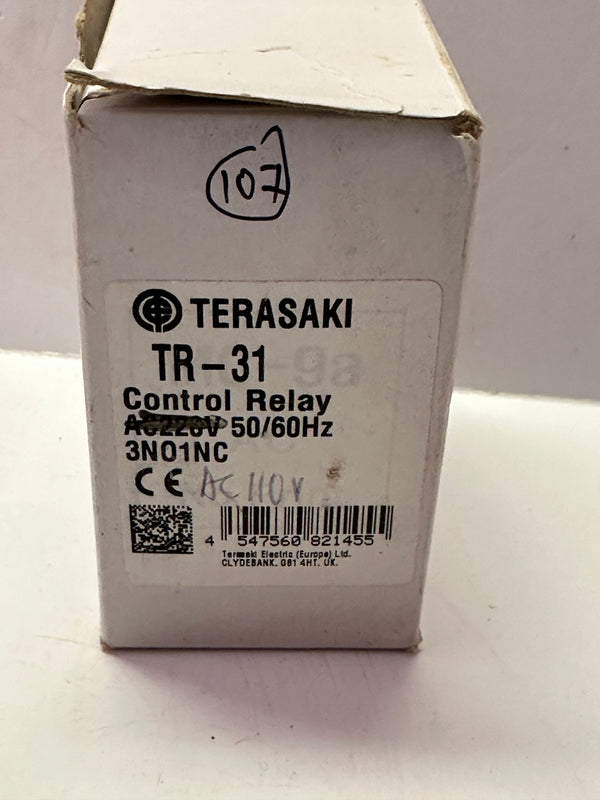 TERASAKI TR-31 AC 110V 3NO 1NC Control Relay 821424