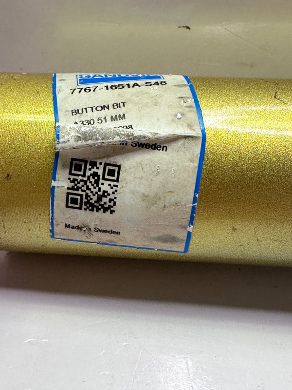 Sandvik 7767-1651A-S48 Button Bit  A330 51mm
