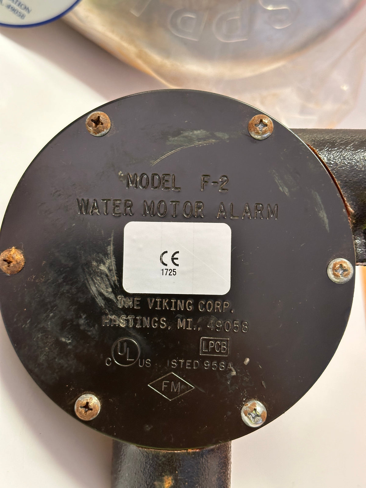 Viking 07862 F-2 Water Motor Alarm Gong — As Shown
