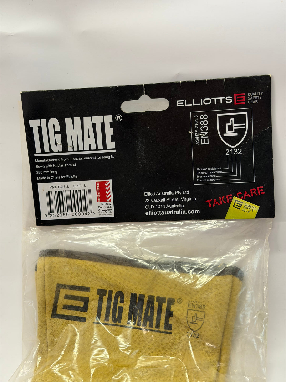 Elliotts TIGMATE (TIG11L) Welding Gloves