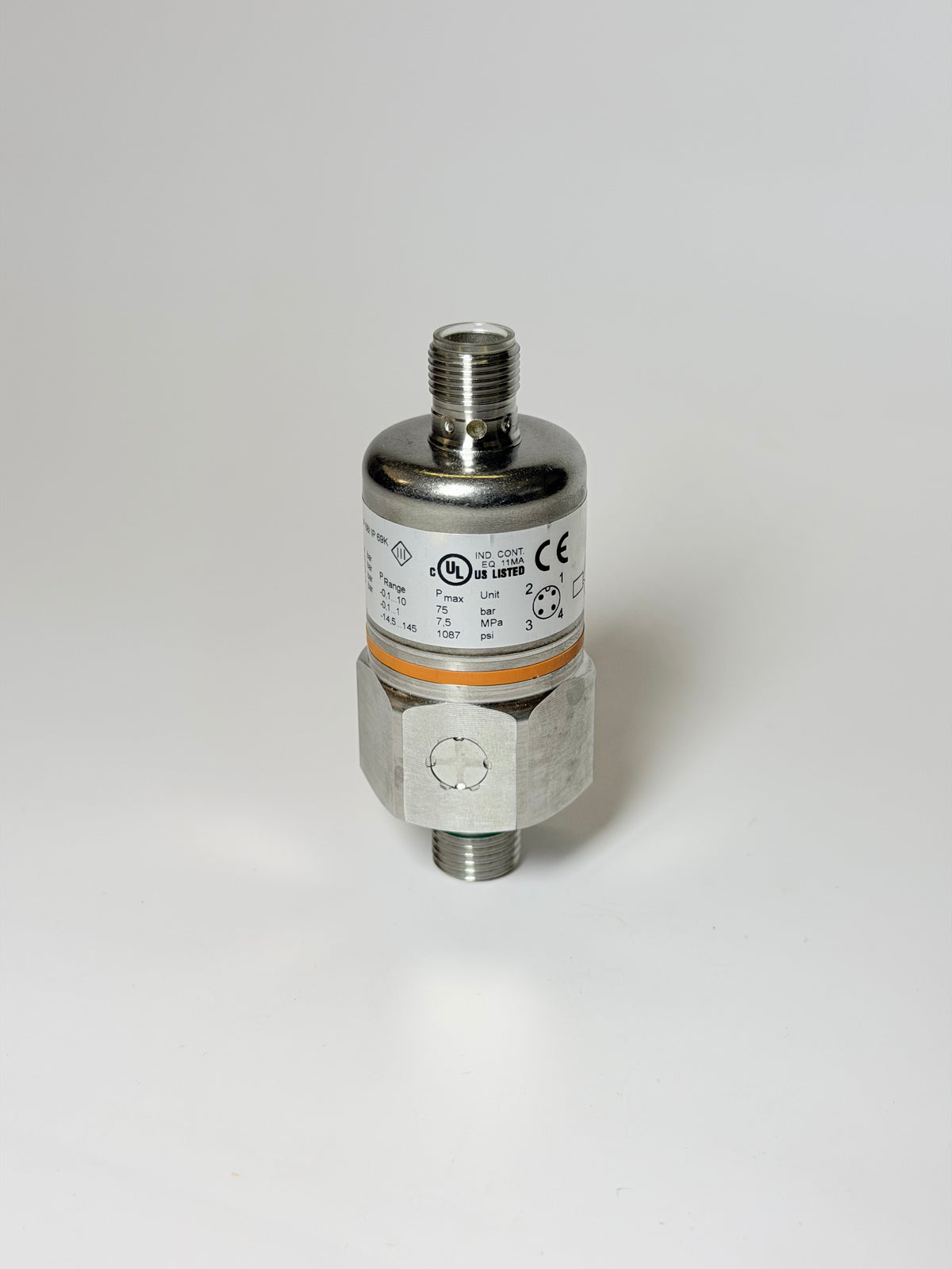 ifm PX7554 Pressure Sensor with Ceramic Measuring Cell - PP-010-RBG14-QFPKG/US/ /V