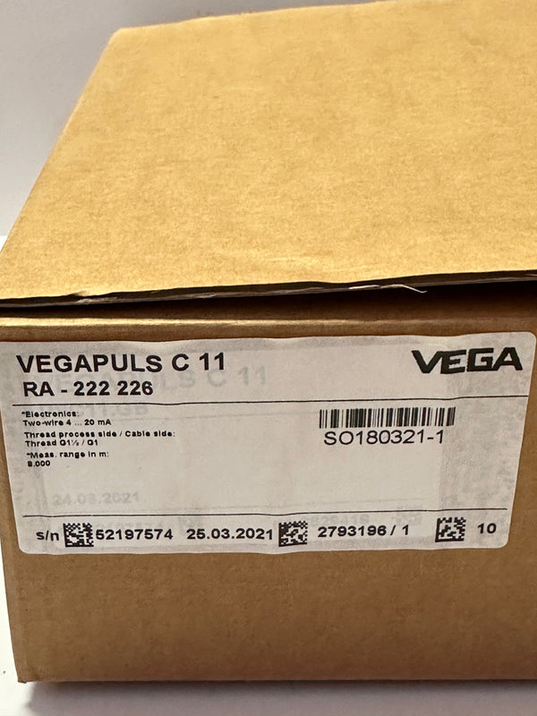 Vega VEGAPULS C11 Series Radar Level Sensor Mining & Industrial Surplus