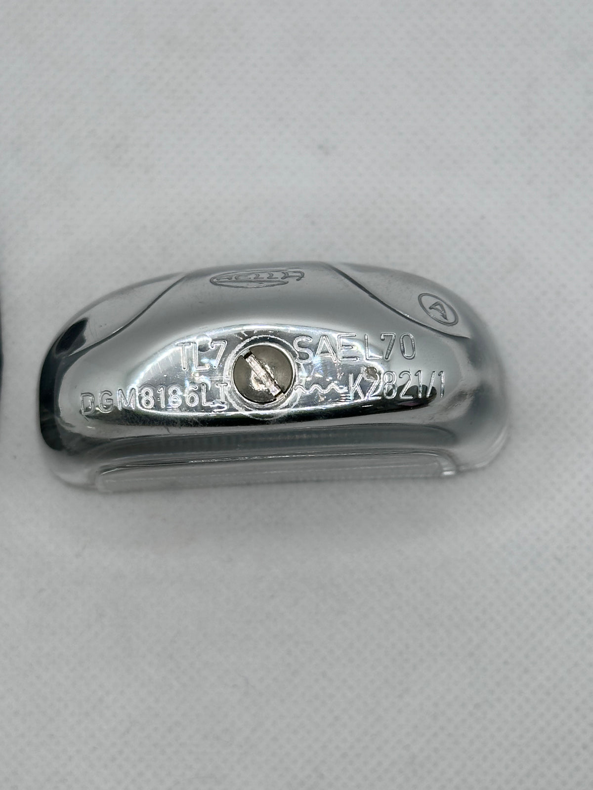 Hella 2552 Vintage Chrome Licence Plate Lamp
