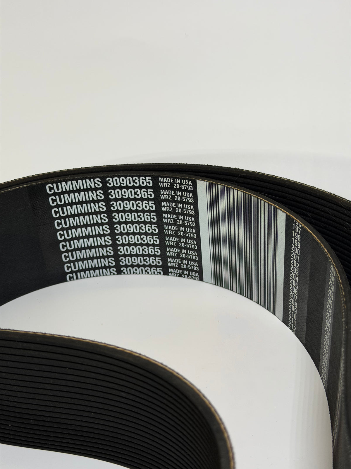 Hitachi 4S00297 Fan Belt, by Cummins 3090365 Ribbed V-Belt