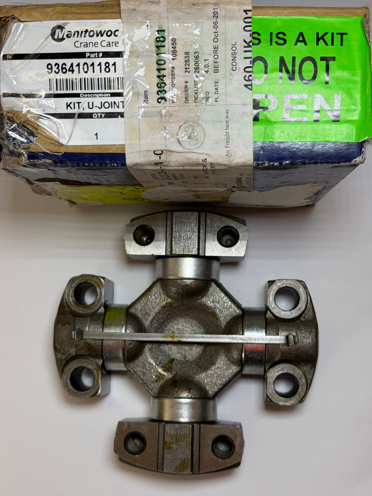 Manitowoc 9364101181 Universal Joint kit