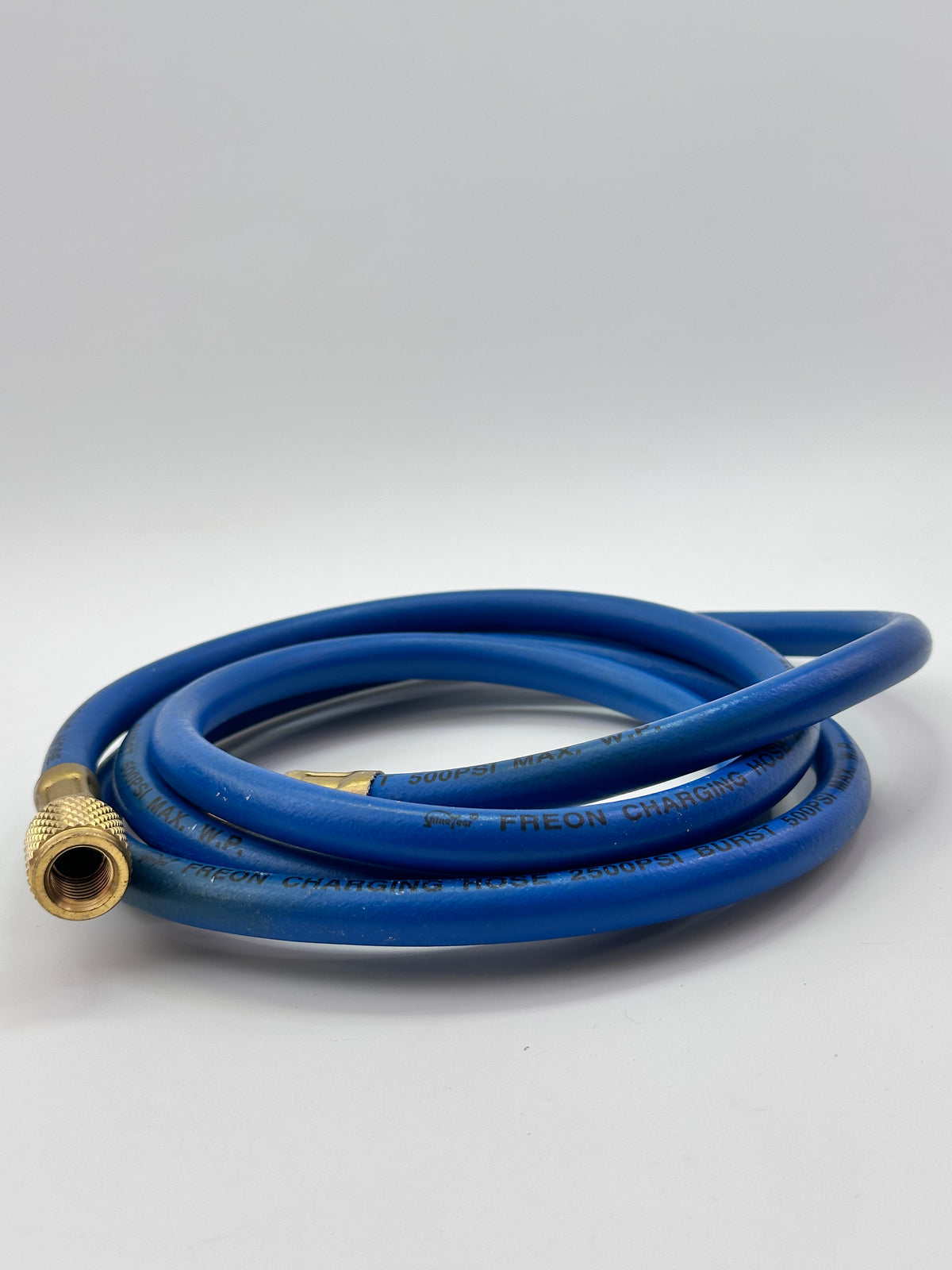 Jayair TO172B Blue R12 A/C Charging Hose — 6 ft, 1/4"