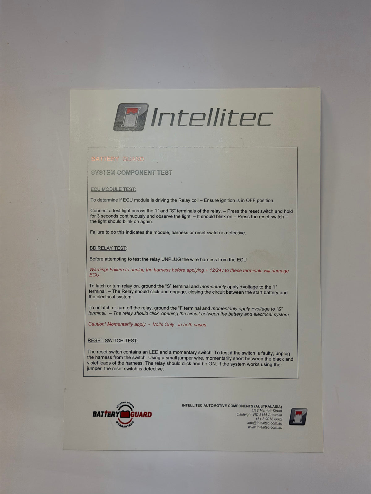 Intellitec 12V Battery Guard 2000, 200A, Heavy Duty - 507512SM