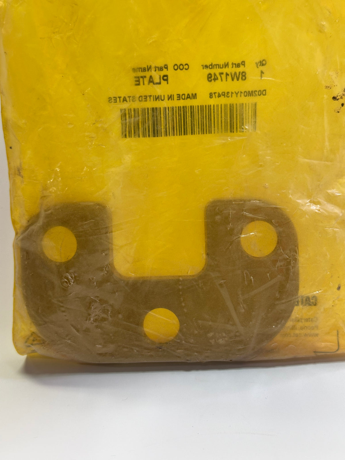 CAT 8W-1749 Blade Bracket Support Plate, 6mm