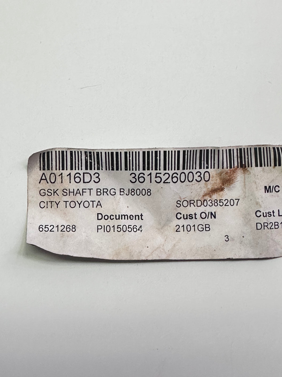 Toyota 36152-60030 Output Shaft Bearing Retainer Gasket