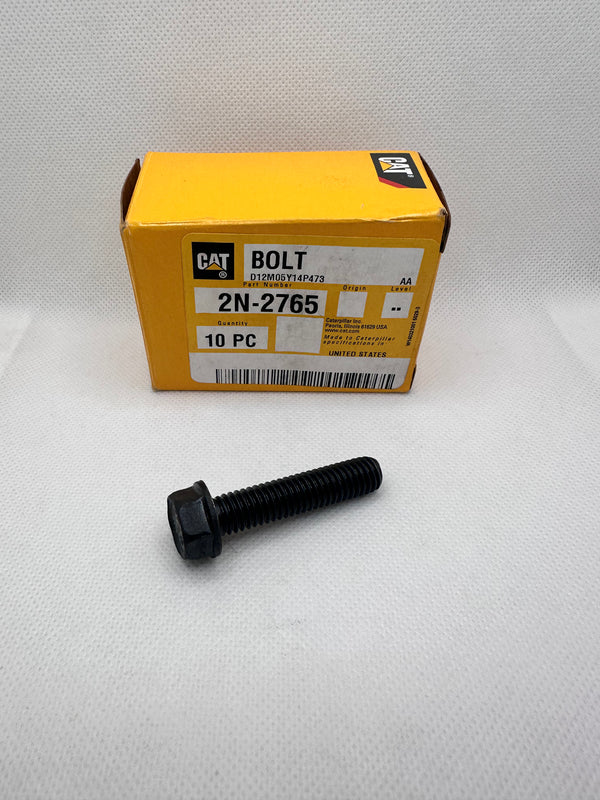 2N-2765 Stainless Steel Hex Flange Head Bolt 3/8" - 16 x 1 3/4" - Genuine CAT part box of 10