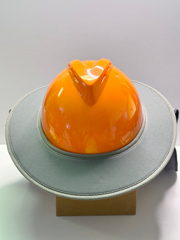 Newcastle Hats Hard Hat Brim with 30cm Neckflap and brimlock, Silver Grey