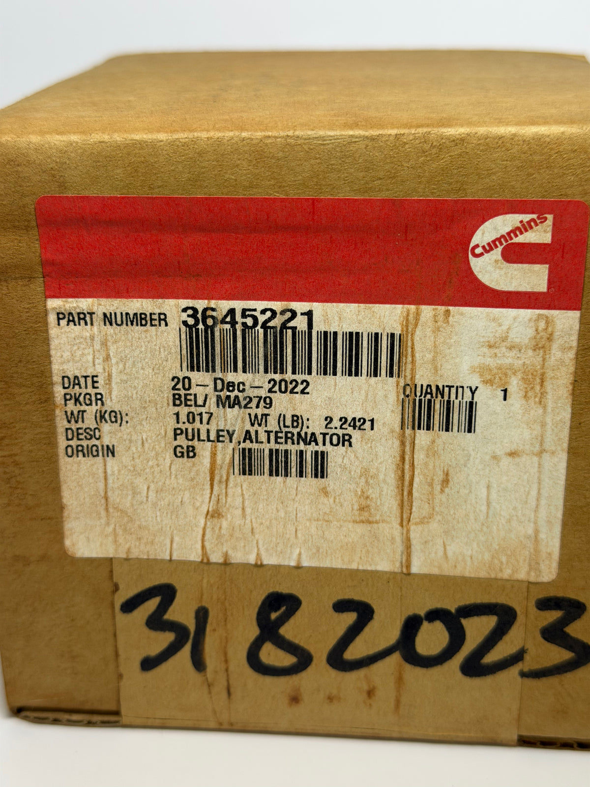 Cummins 3645221 Genuine Alternator Pulley