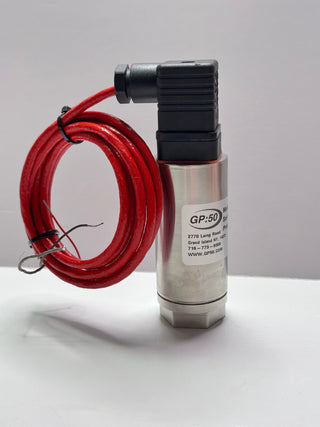 GP:50 Model 311 Industrial Grade Pressure Transducer 311BRF7GFCJG19 with Red Cable