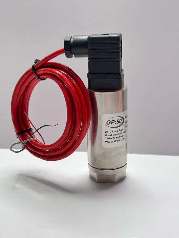 GP:50 Model 311 Industrial Grade Pressure Transducer 311BRF7GFCJG19 with Red Cable
