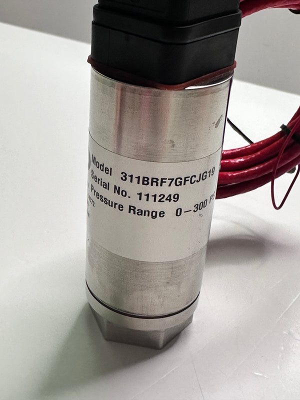 GP:50 Model 311 Industrial Grade Pressure Transducer 311BRF7GFCJG19 with Red Cable