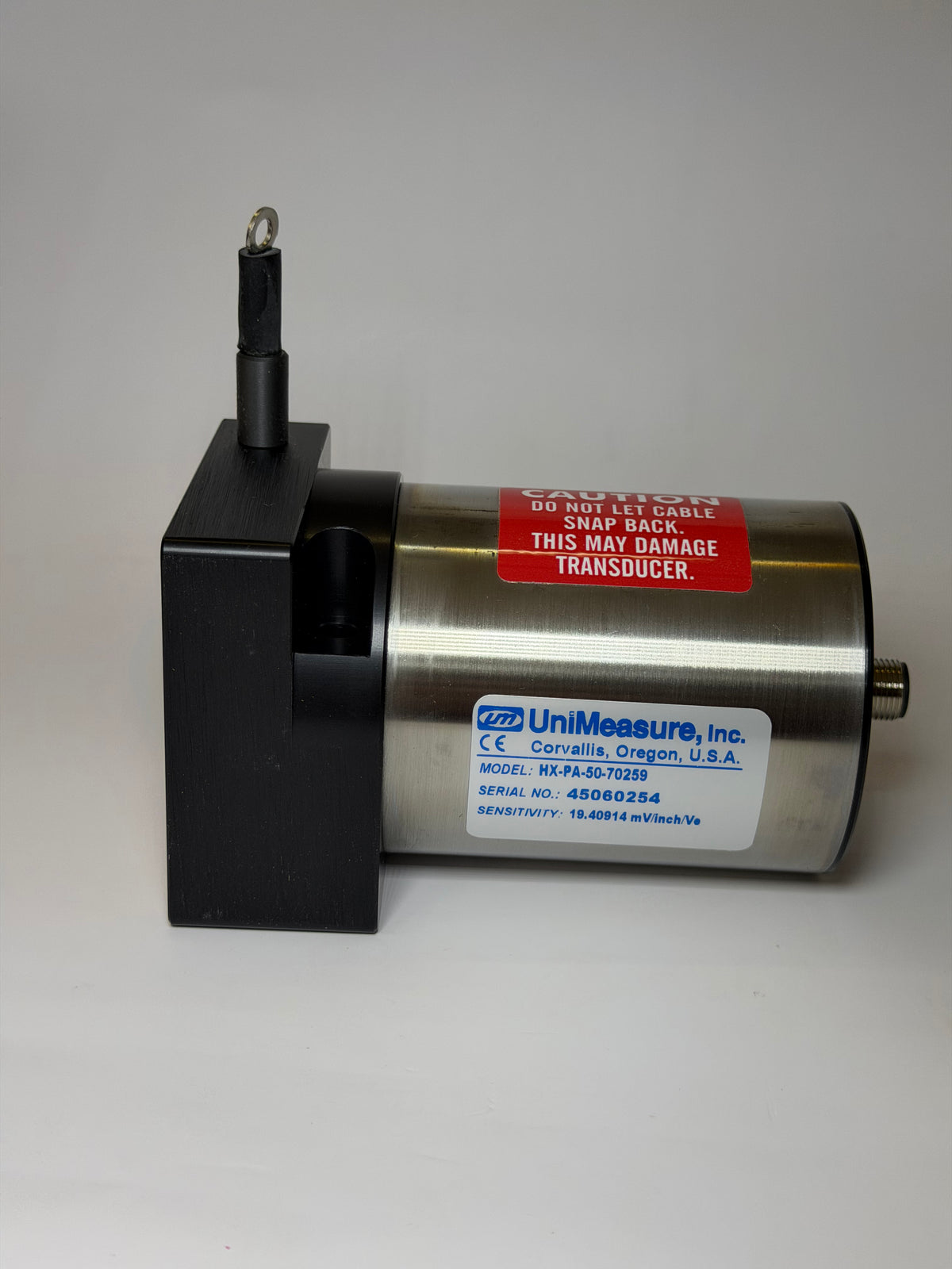 Unimeasure HX-PA Series Heavy-Duty Draw Wire Sensor with Ratiometric Output, HX-PA-50-70259