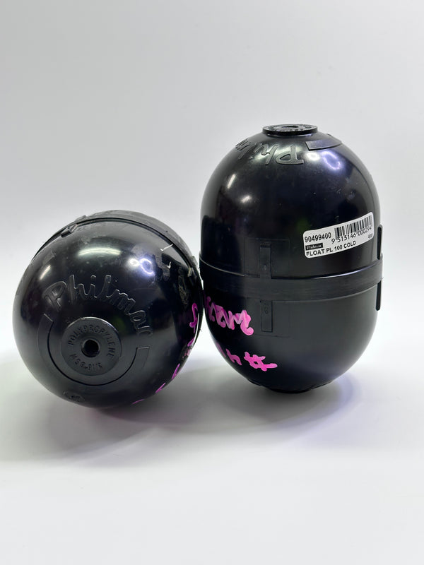 90499400 100mm Ball Float, Black 5/16" thread