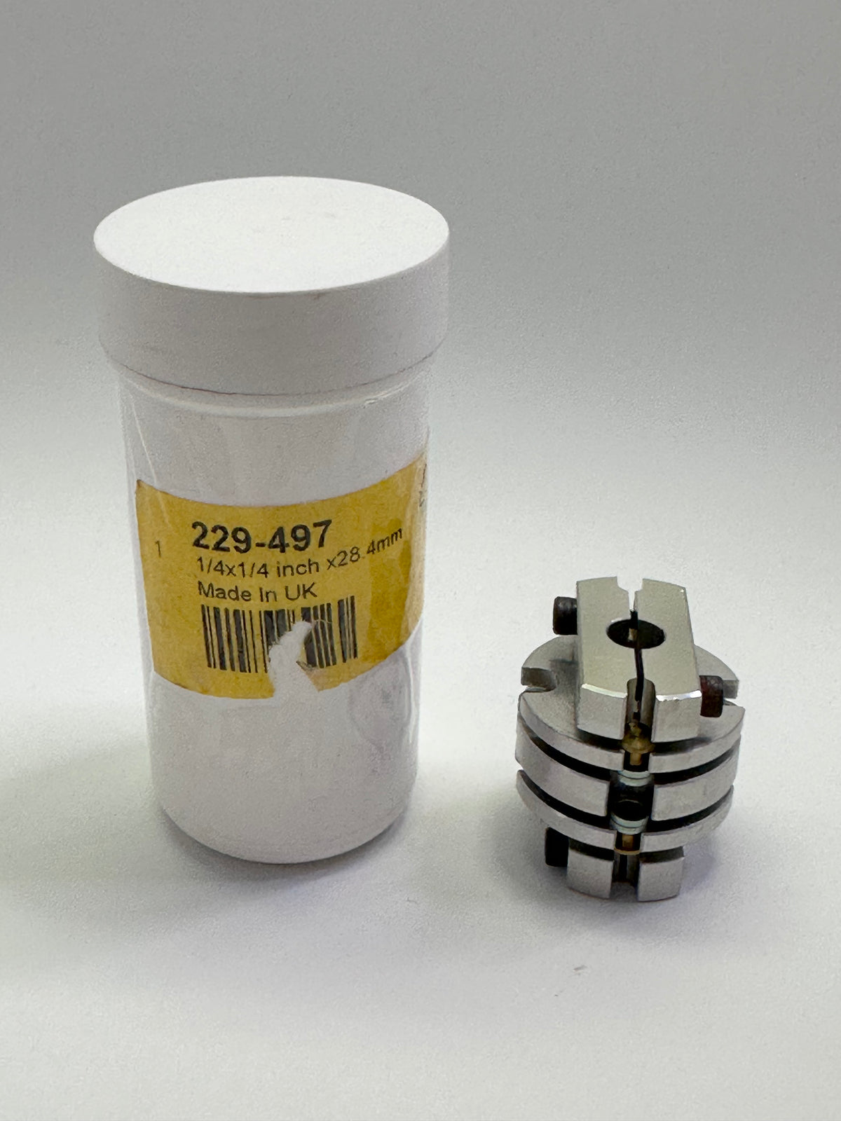 Huco 466.26.2424 Flex-M Disc Coupling, 1/4" x 1/4", 229-497