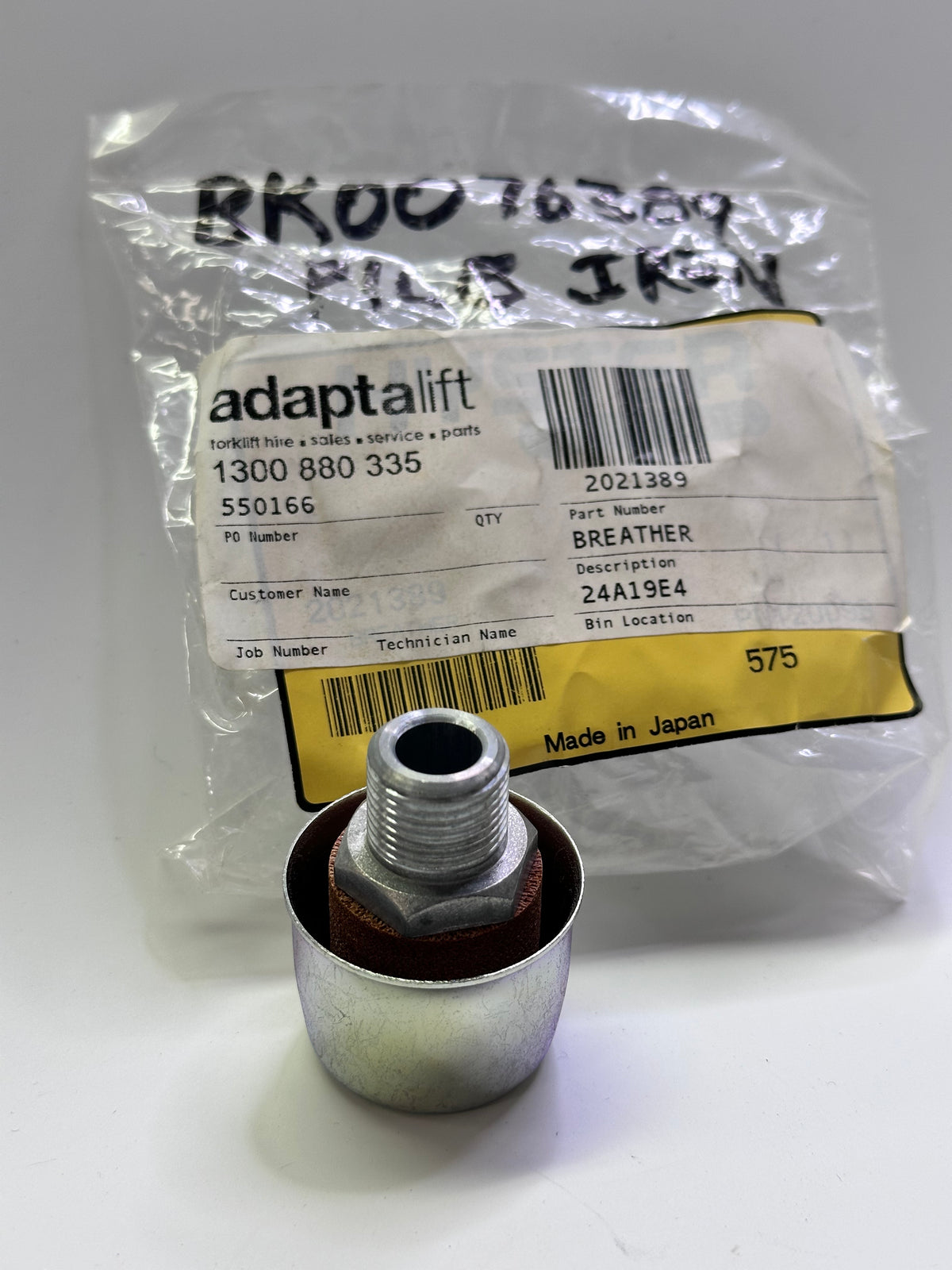 Hyster 2021389 Genuine Breather Assembly — 904330100
