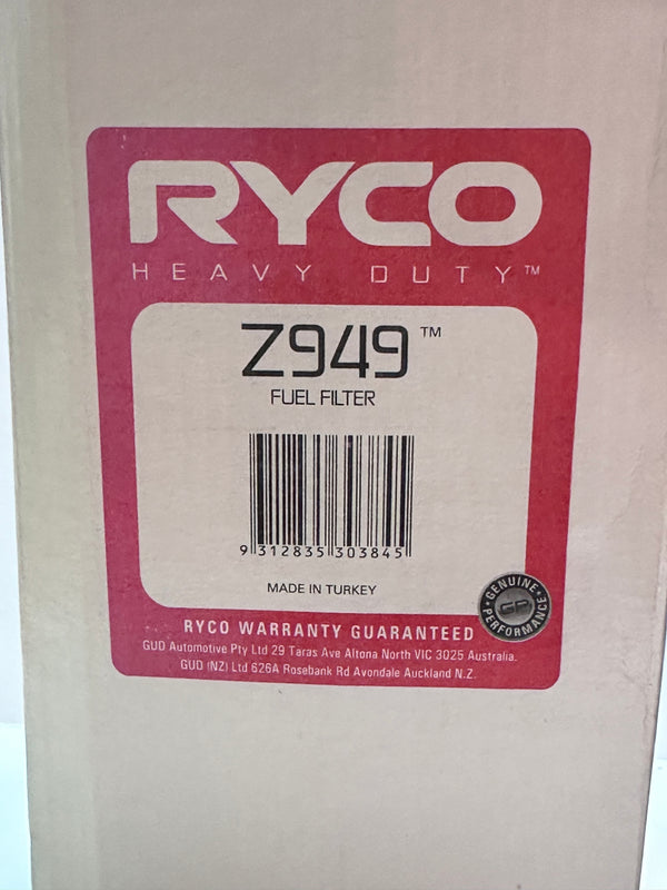 Ryco Z949 Fuel Filter, Heavy Duty