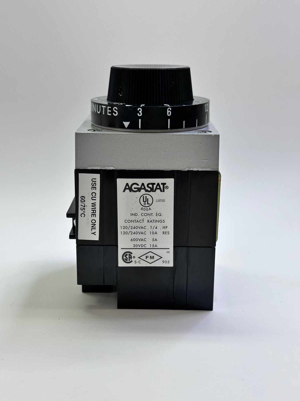 Agastat 7022VH Off-Delay Timing Relay, 2PDT, 3–30 Minutes
