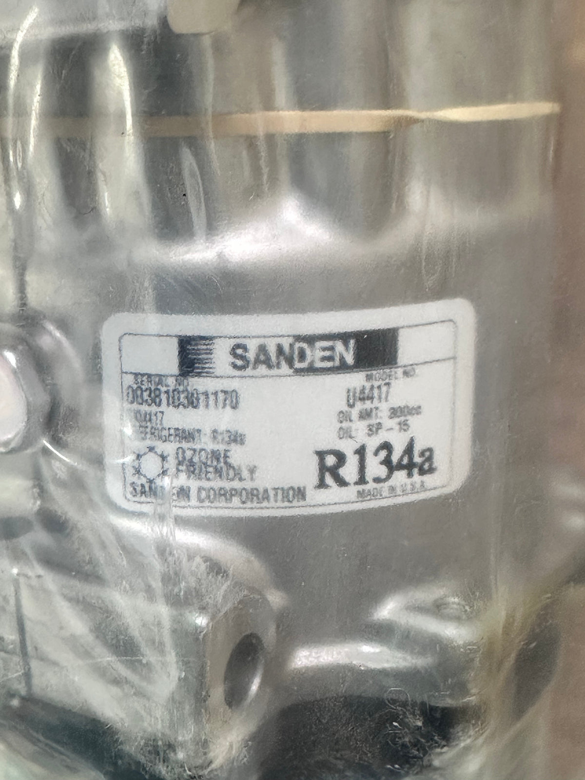 Sanden SD7H15 A/C Compressor U4417/4417 — Voltage Unconfirmed