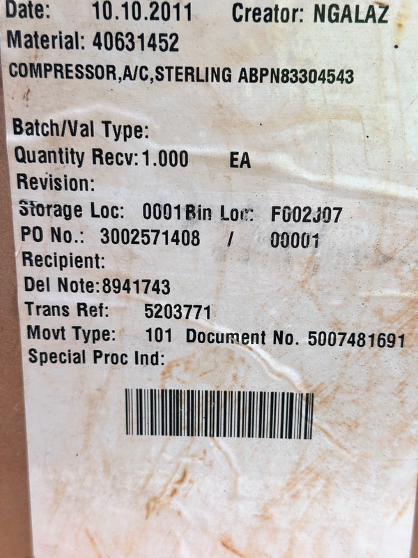 SD7H15 A/C Compressor U4417/4417 24V