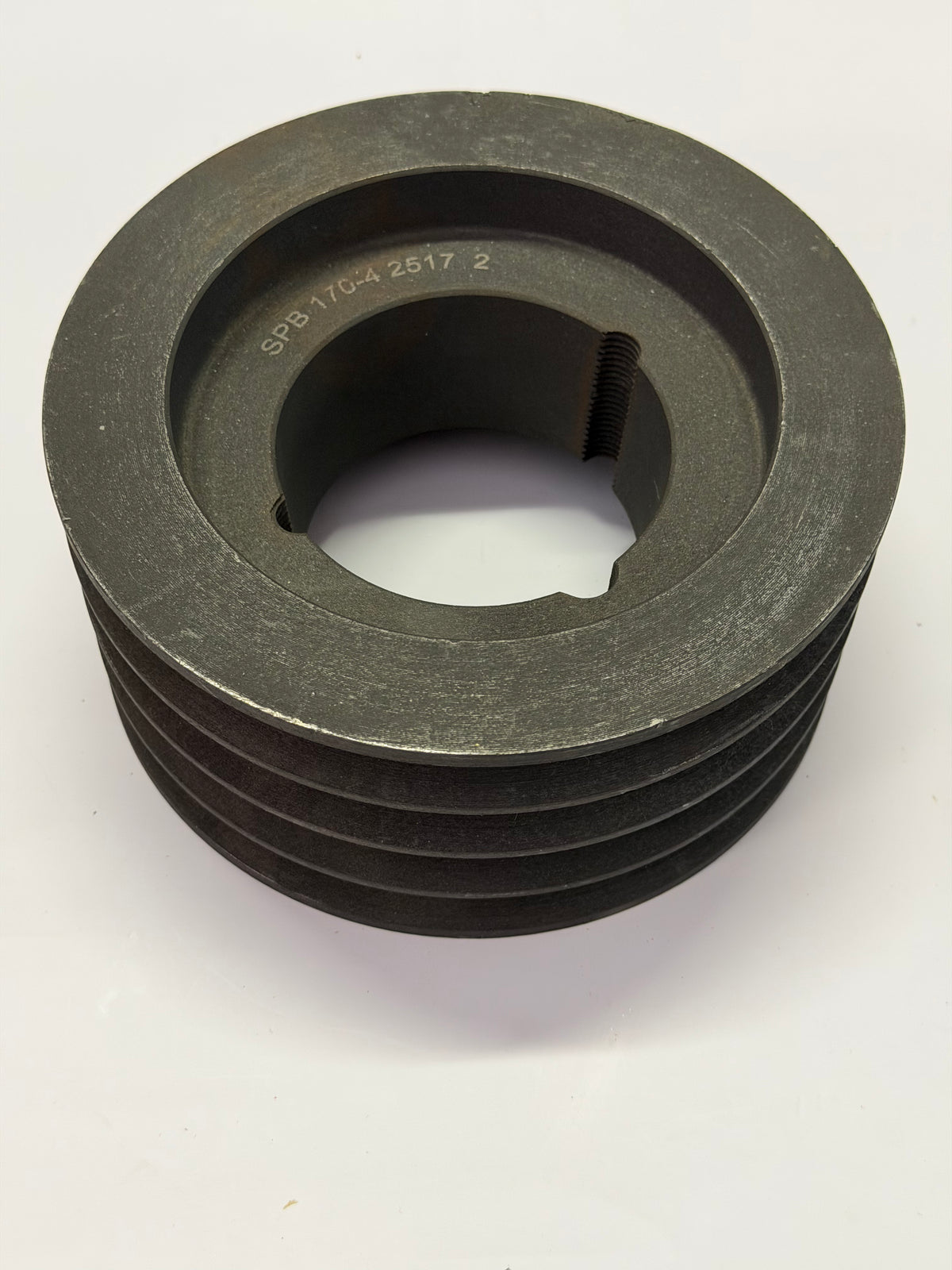 SPB 170-4 V-Belt Pulley | 4 Groove 170mm PCD Cast Iron (Fits 2517 Taper Lock Bush)